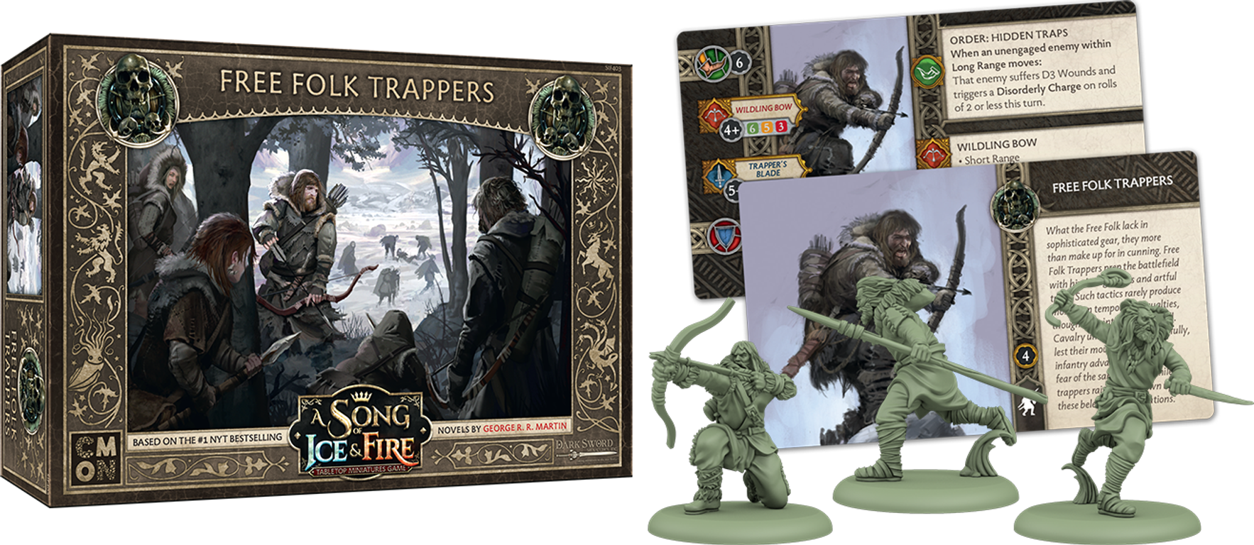 A Song of Ice & Fire: Tabletop Miniatures Game – Free Folk Trappers componenti