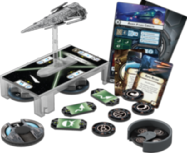 Star Wars: Armada - Imperial Raider Expansion Pack components