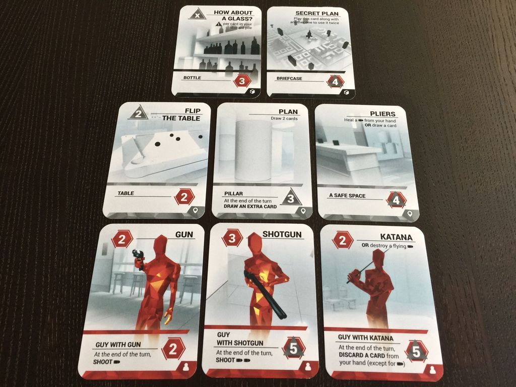 SUPERHOT Card Game cards