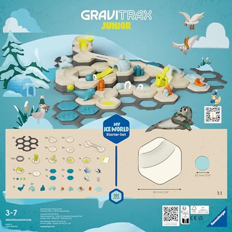 GraviTrax Junior Starter Set - My Ice World back of the box