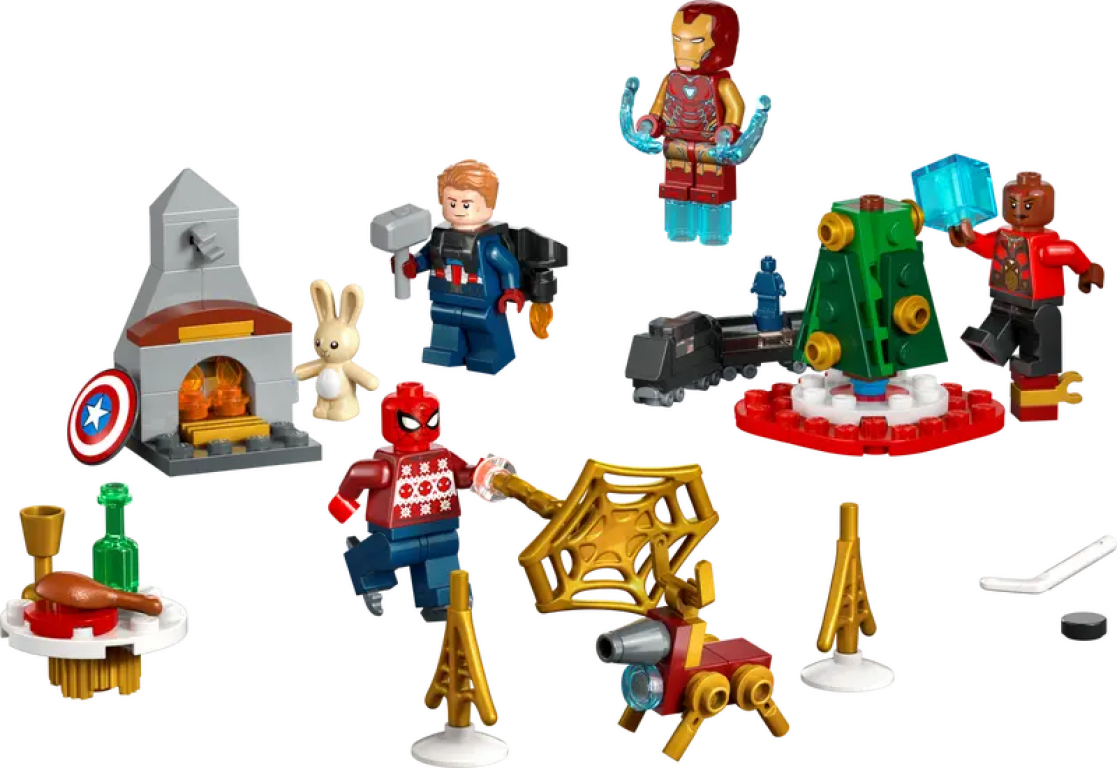 LEGO® Marvel Le calendrier de l’Avent des Avengers 2023 composants