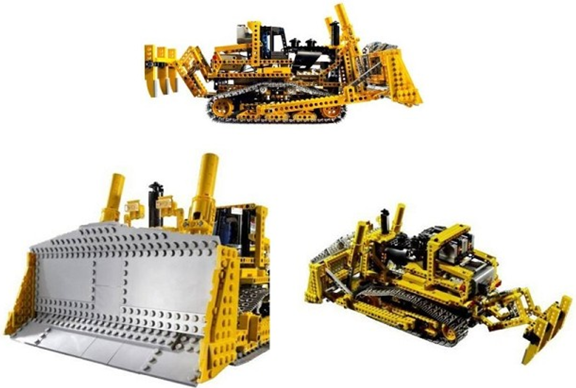 LEGO® Technic Motorized Bulldozer components