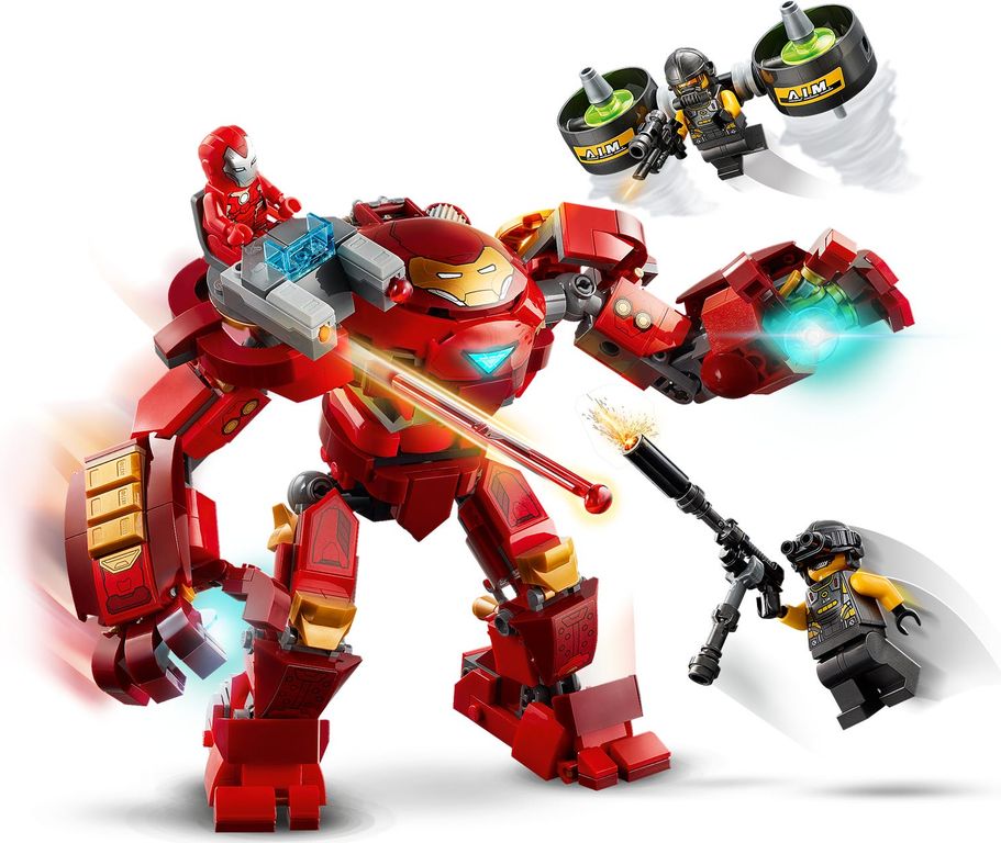 LEGO® Marvel Iron Man Hulkbuster versus A.I.M. Agent gameplay
