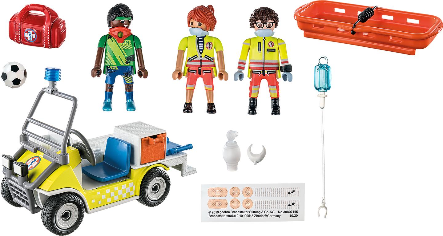 Playmobil® City Life Rescue Cart components