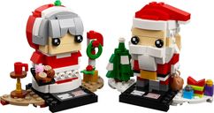 LEGO® BrickHeadz™ Sig. e Sig.ra Babbo Natale componenti