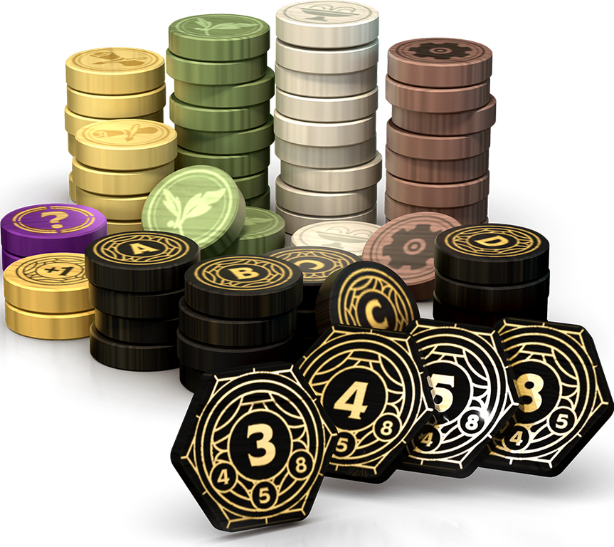 Skyrise: Wooden Token Pack componenti