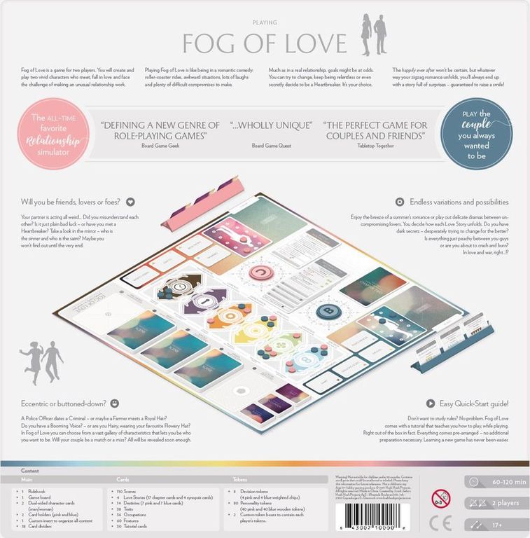 Fog of Love back of the box