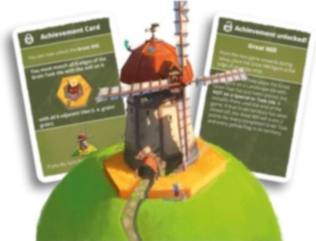 Dorfromantik: The Board Game – Great Mill componenten