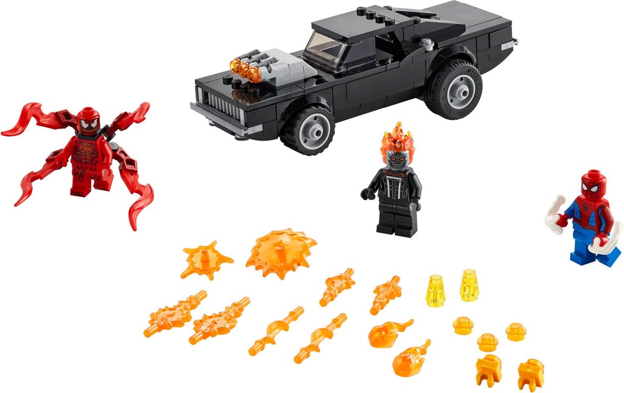 LEGO® Marvel Spider-Man and Ghost Rider vs. Carnage components