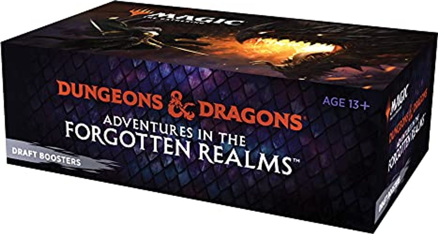 Magic The Gathering Adventures in the Forgotten Realms Draft Booster Box scatola