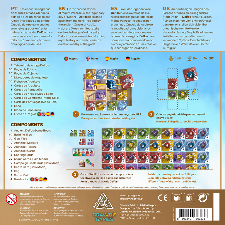 Delfos back of the box