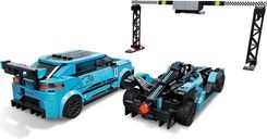 LEGO® Speed Champions Formula E Panasonic Jaguar Racing GEN2 car & Jaguar I-PACE eTROPHY reverso