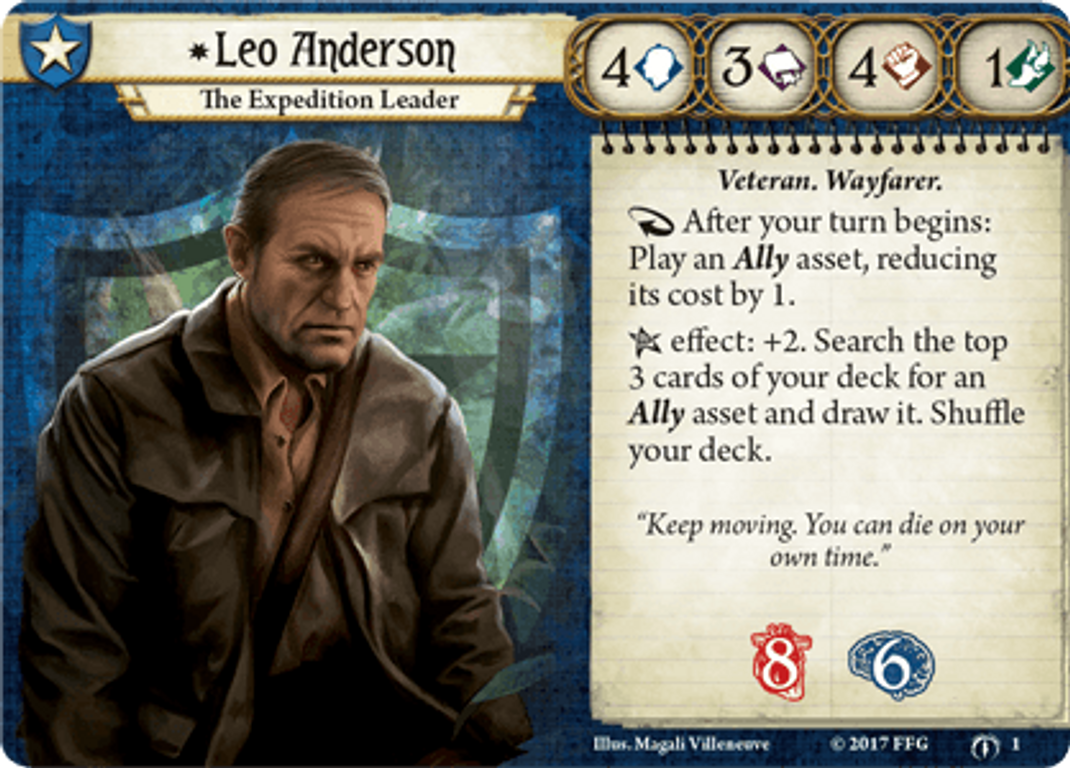 Arkham Horror: The Card Game - The Forgotten Age: Expansion Leo Anderson card