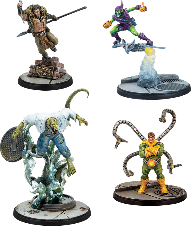 Marvel: Crisis Protocol – Spider-Foes Affiliation Pack miniaturas