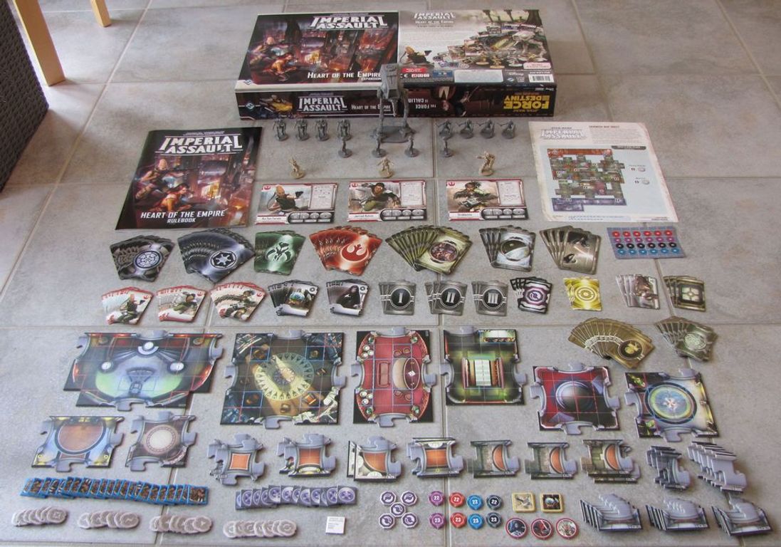 Star Wars: Imperial Assault - Heart of the Empire components