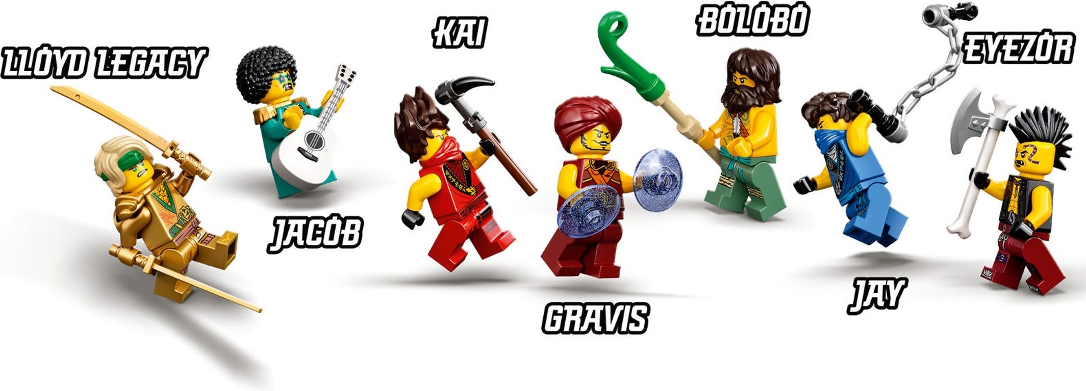lego ninjago tournament of elements minifigures