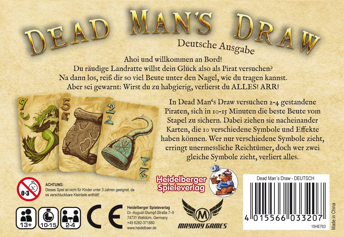 Dead Man's Draw rückseite der box