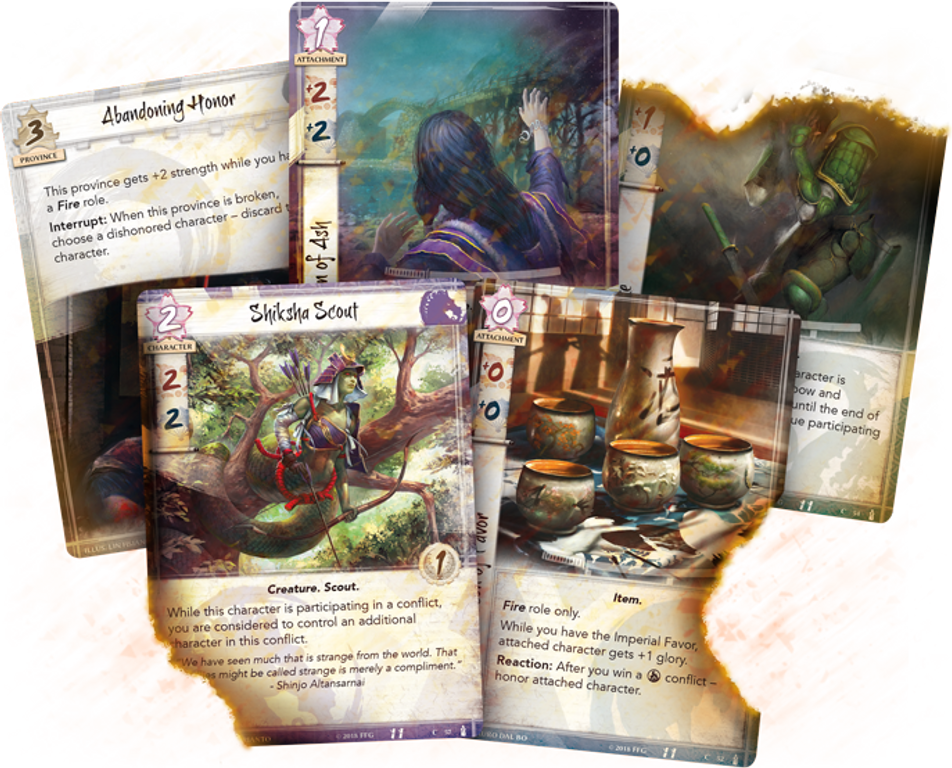 Legend of the Five Rings: The Card Game - The Fires Within cartas