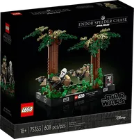 LEGO® Star Wars Diorama de la course-poursuite en speeder sur Endor™