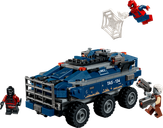 LEGO® Marvel Spider-Man: Inseguimento del trasportatore di detenuti componenti