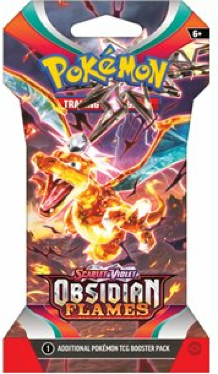 Pokémon TCG: Scarlet & Violet - Obsidian Flames Sleeved Booster Pack (10 Cards) scatola