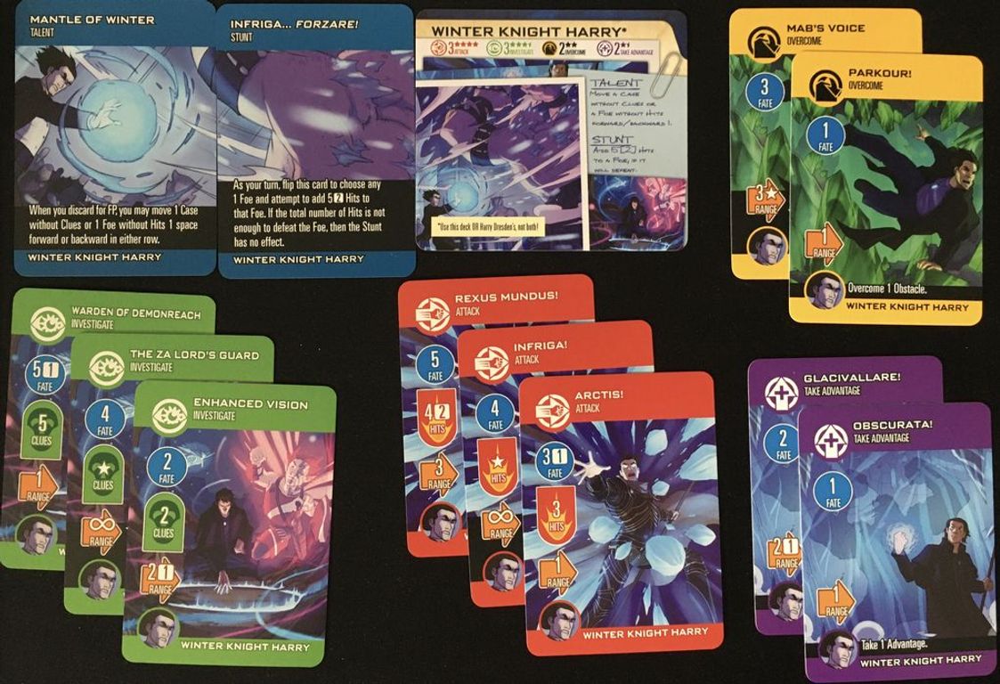 The Dresden Files Cooperative Card Game: Expansion 5 – Winter Schemes cards