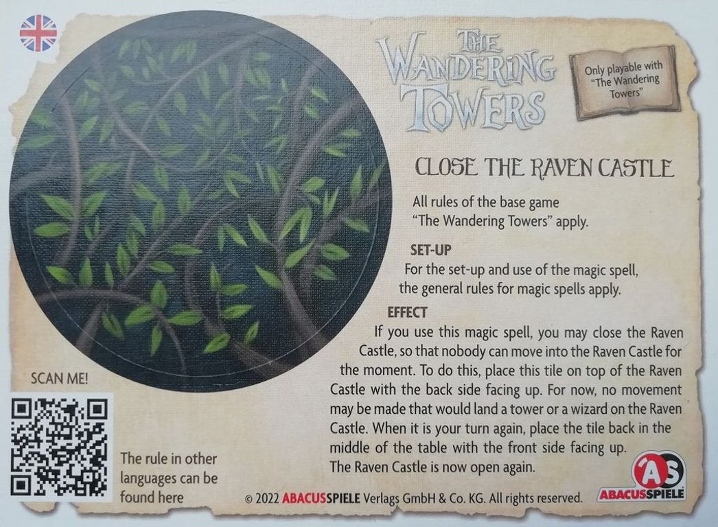 Wandering Towers: Mini Spell Expansion 2 cartas