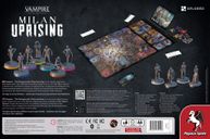 Teburu: Vampire: The Masquerade – Milan Uprising back of the box