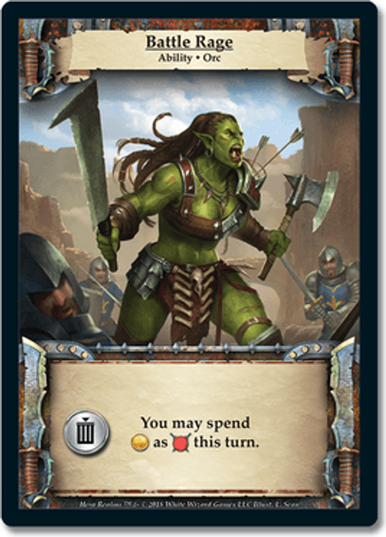 Hero Realms: Ancestry Battle Rage kaart