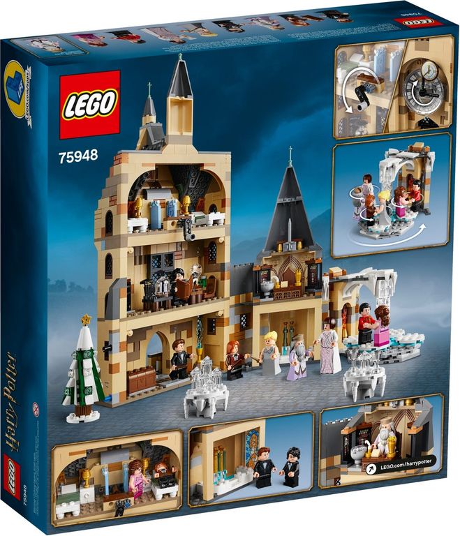 LEGO® Harry Potter™ Torre del Reloj de Hogwarts™ parte posterior de la caja