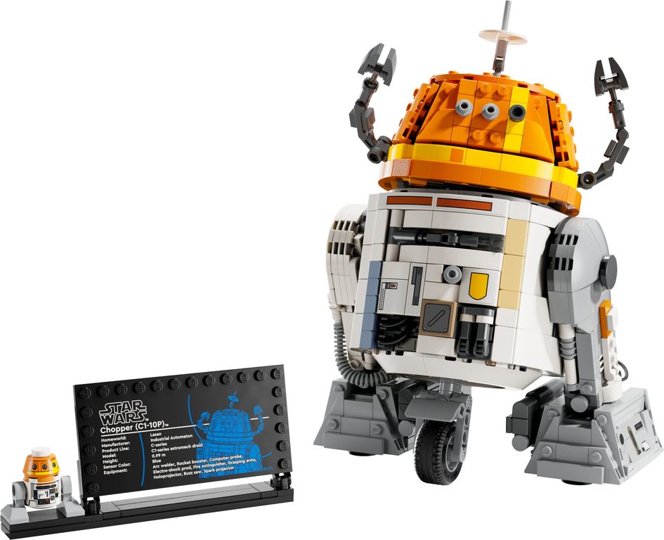 LEGO® Star Wars Chopper (C1-10P) Astromech Droid components