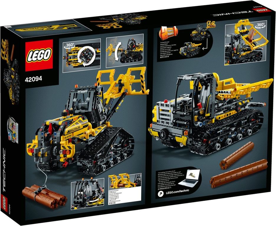 LEGO® Technic Cargadora con Orugas parte posterior de la caja