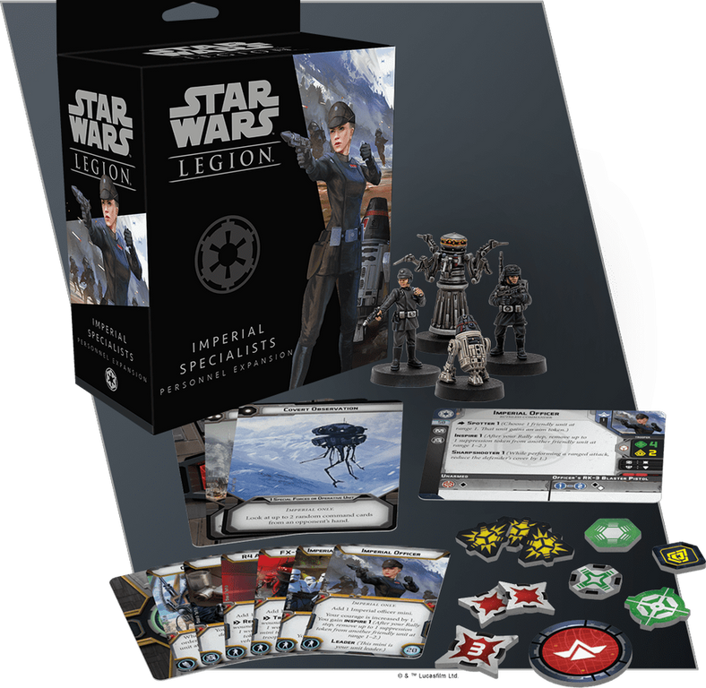 Star Wars: Legion – Spécialistes Impériaux composants