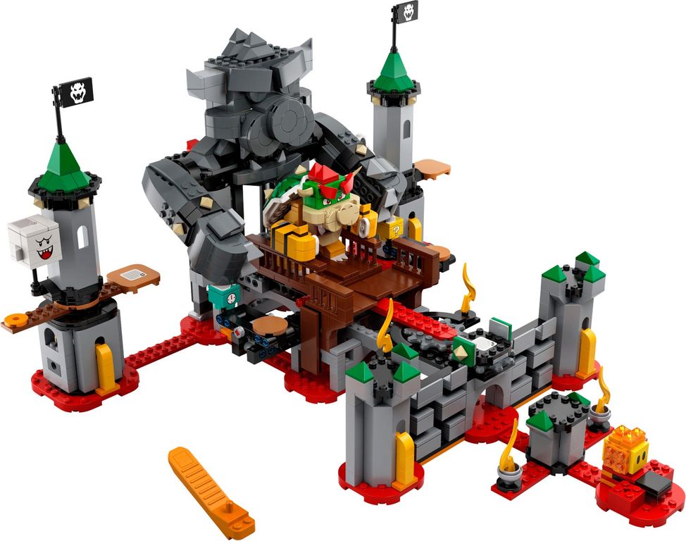 LEGO® Super Mario™ Bowser's Castle Boss Battle Expansion Set components