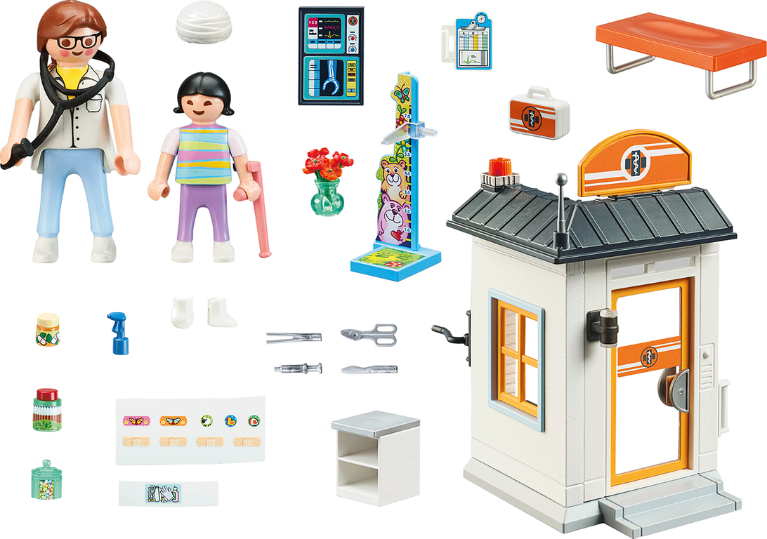 Playmobil® City Life Starter Pack Pediatrician components