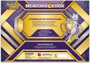 Pokemon Trading Card Game Mewtwo EX Box C12 parte posterior de la caja