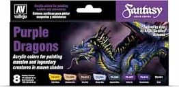 Vallejo Game Color Purple Dragons 8 colors set 18 ml scatola