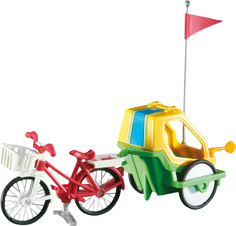 Playmobil® City Life Bike w/Child's Trailer