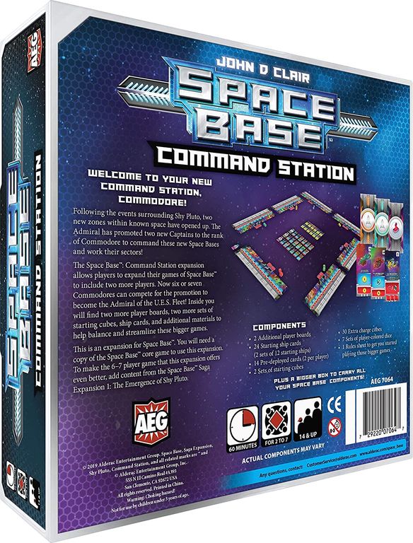 Space Base: Kommandostation rückseite der box