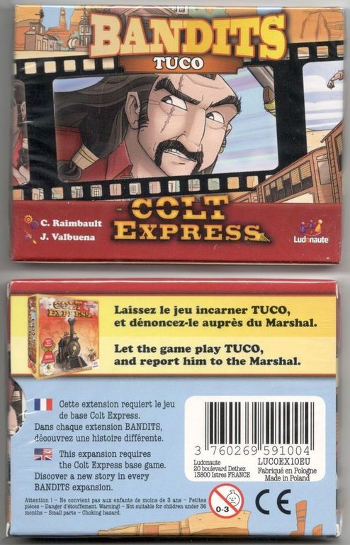 Colt Express: Bandits – Tuco rückseite der box