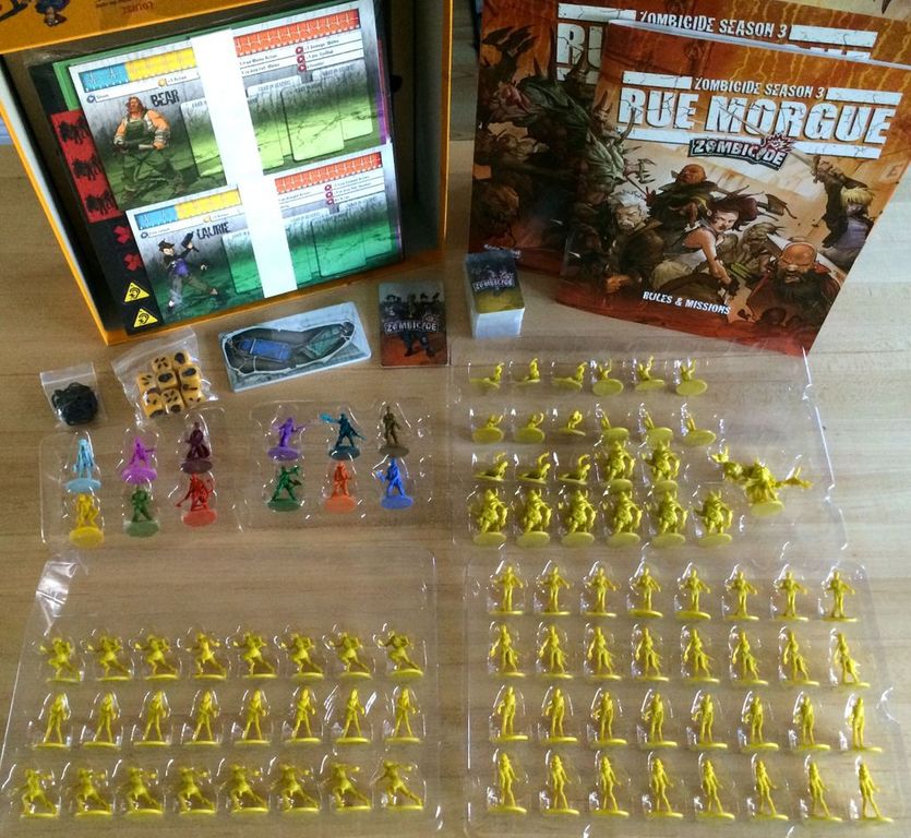 Zombicide Season 3: Rue Morgue components