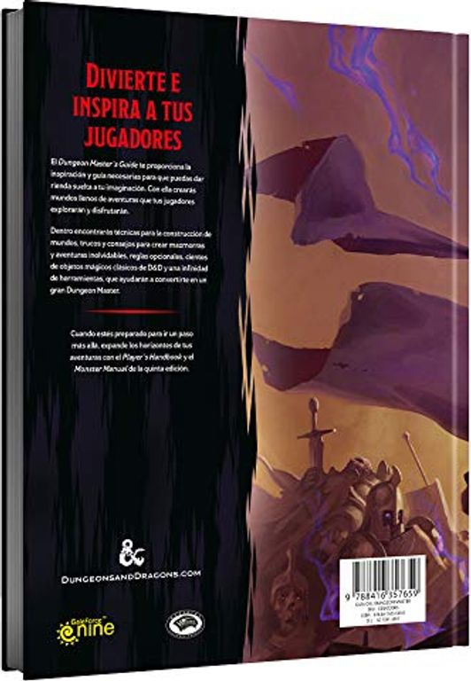 Dungeon Master's Guide (D&D 5e) achterkant