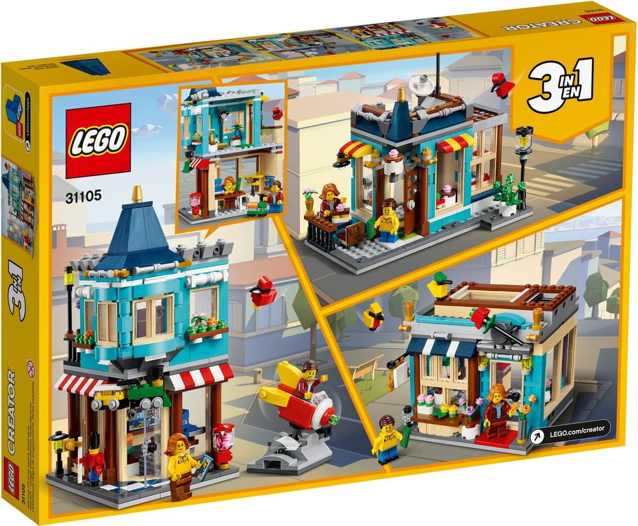 LEGO® Creator Townhouse Toy Store back of the box