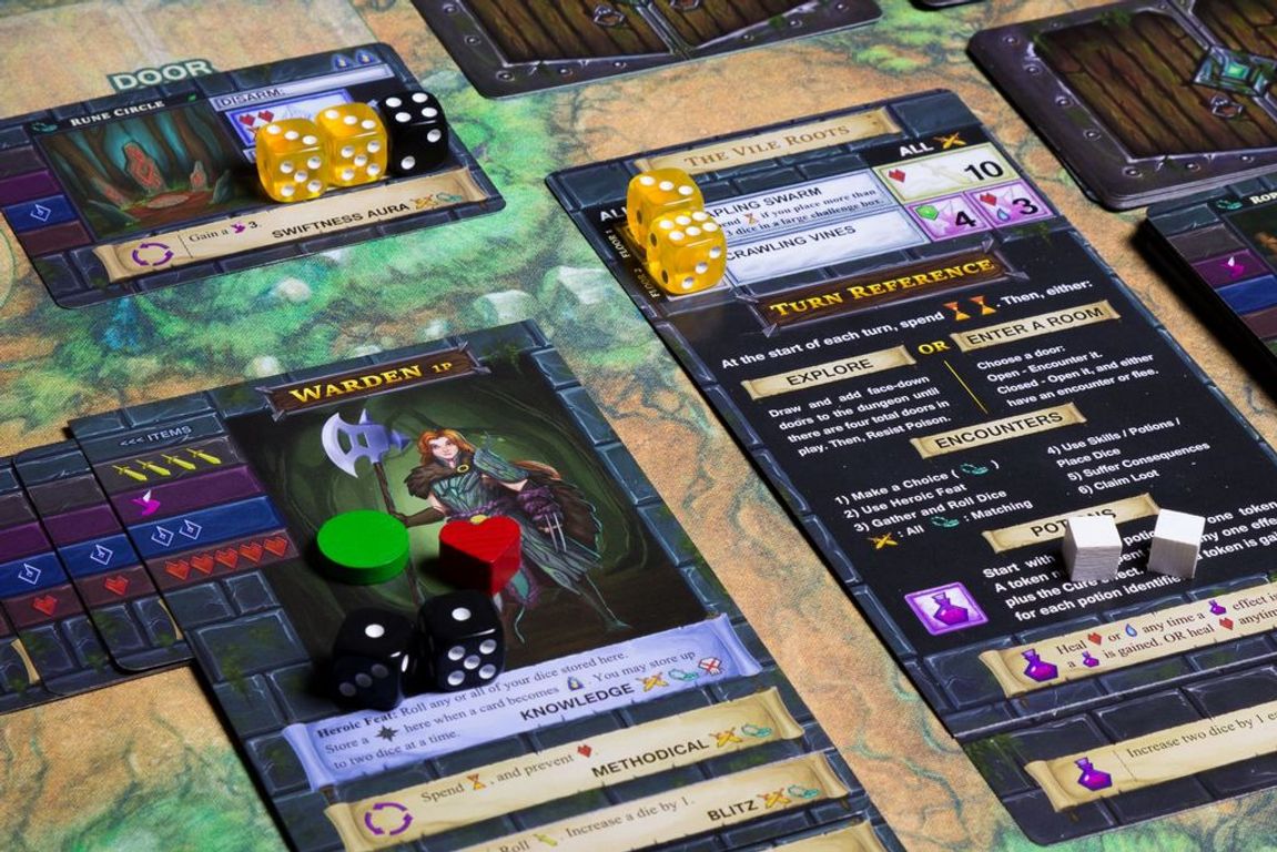 One Deck Dungeon: Forest of Shadows speelwijze