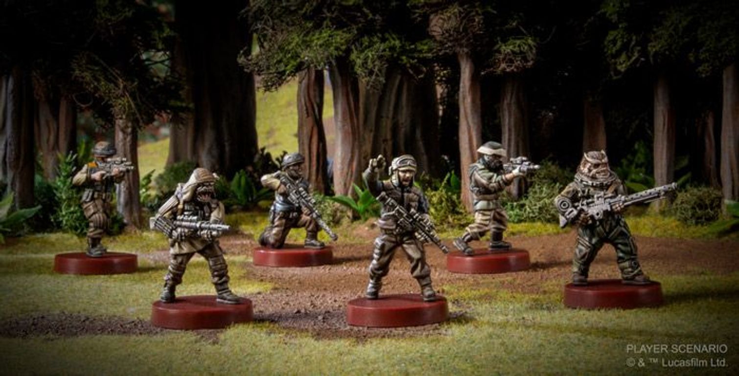 Star Wars: Legion - Rebel Pathfinders Unit Expansion miniatures