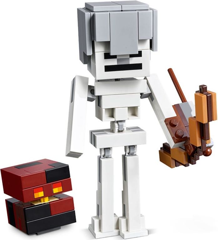 LEGO® Minecraft BigFig Skelett mit Magmawürfel komponenten