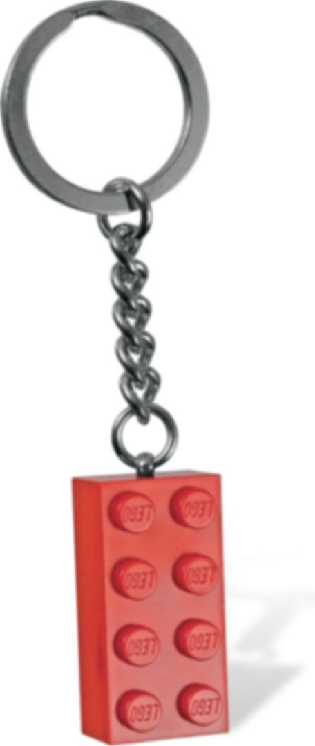 LEGO® Stein Schlüsselanhänger in Rot komponenten