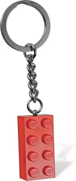 LEGO® Red Brick Key Chain components