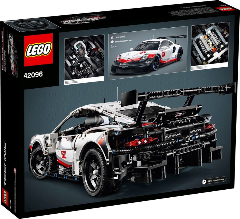 LEGO® Technic Porsche 911 RSR parte posterior de la caja