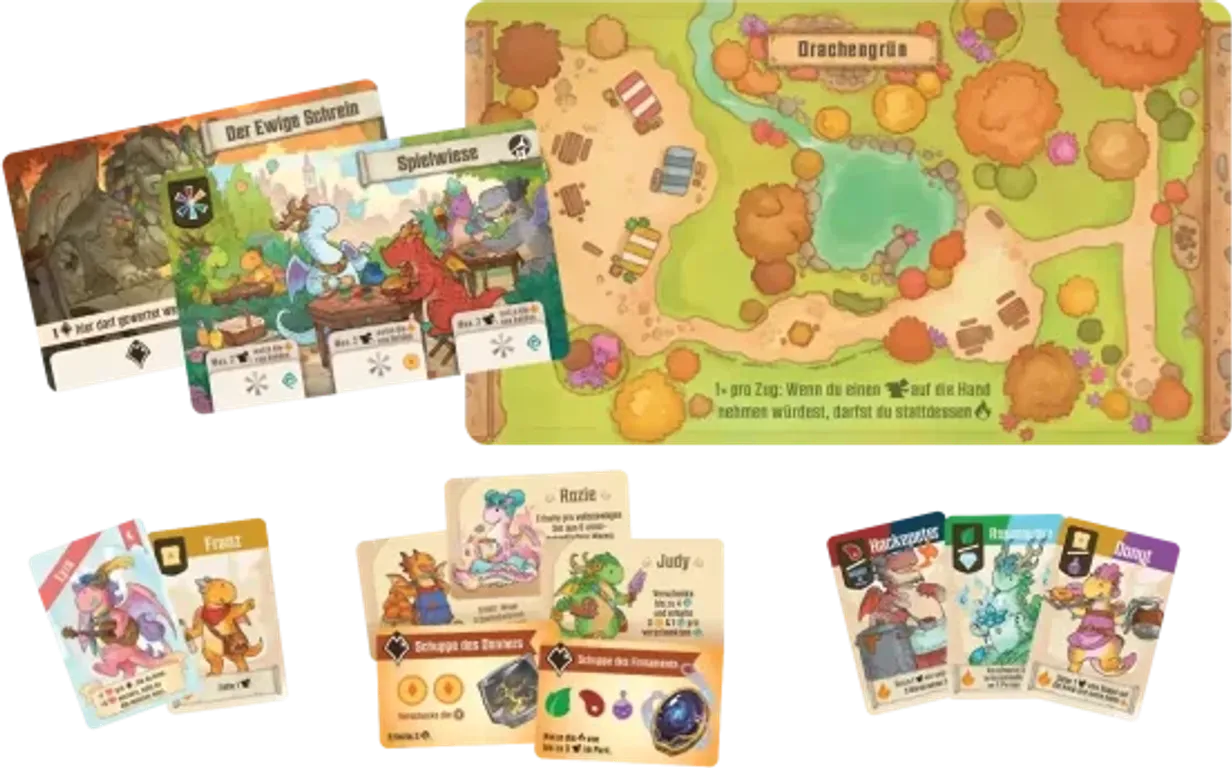 Flamecraft: Dragons & Dragons components